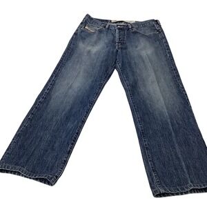 Diesel Industry Kulter Jeans Men's 33 Straight‎ Leg Made in Italy Vintage Wash